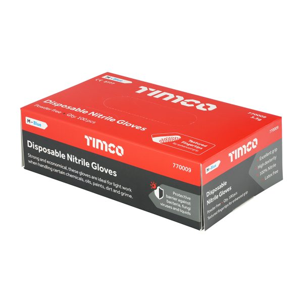 Nitrile Gloves - Blue - 100 pcs - Image 2