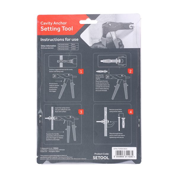 Metal Cavity Anchor - Setting Tool - Image 3