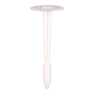 Plastic Insulation Fixings - White