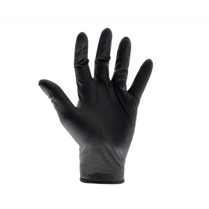 Black Heavy-Duty Nitrile Disposable Gloves - Box of 100