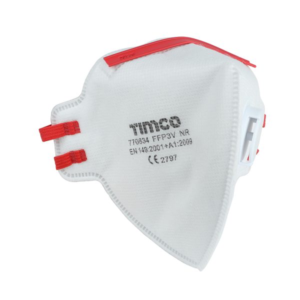 FFP3 Moulded Masks with Valve - One size - Foldable - Image 3
