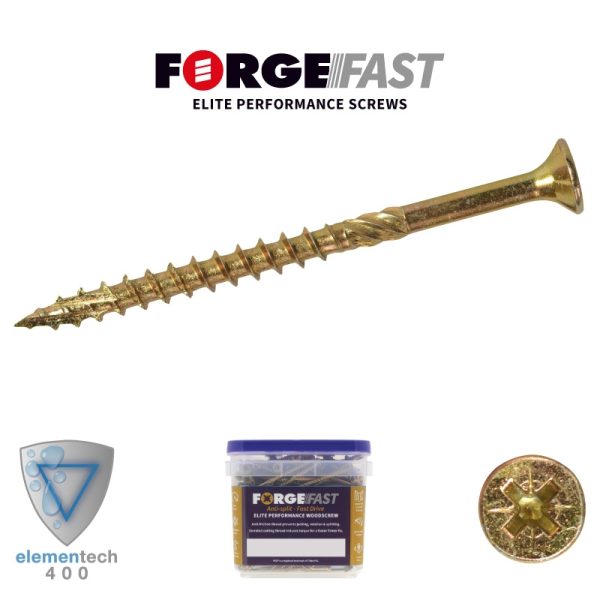 ForgeFast Elite Fast-Start Woodscrews - TUB - Image 3